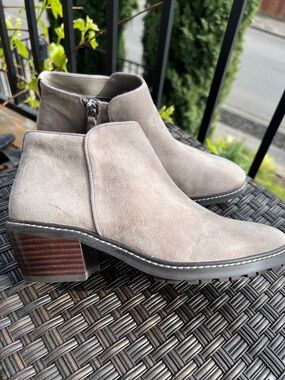 Sam Edelman Taupe Suede Ankle Booties